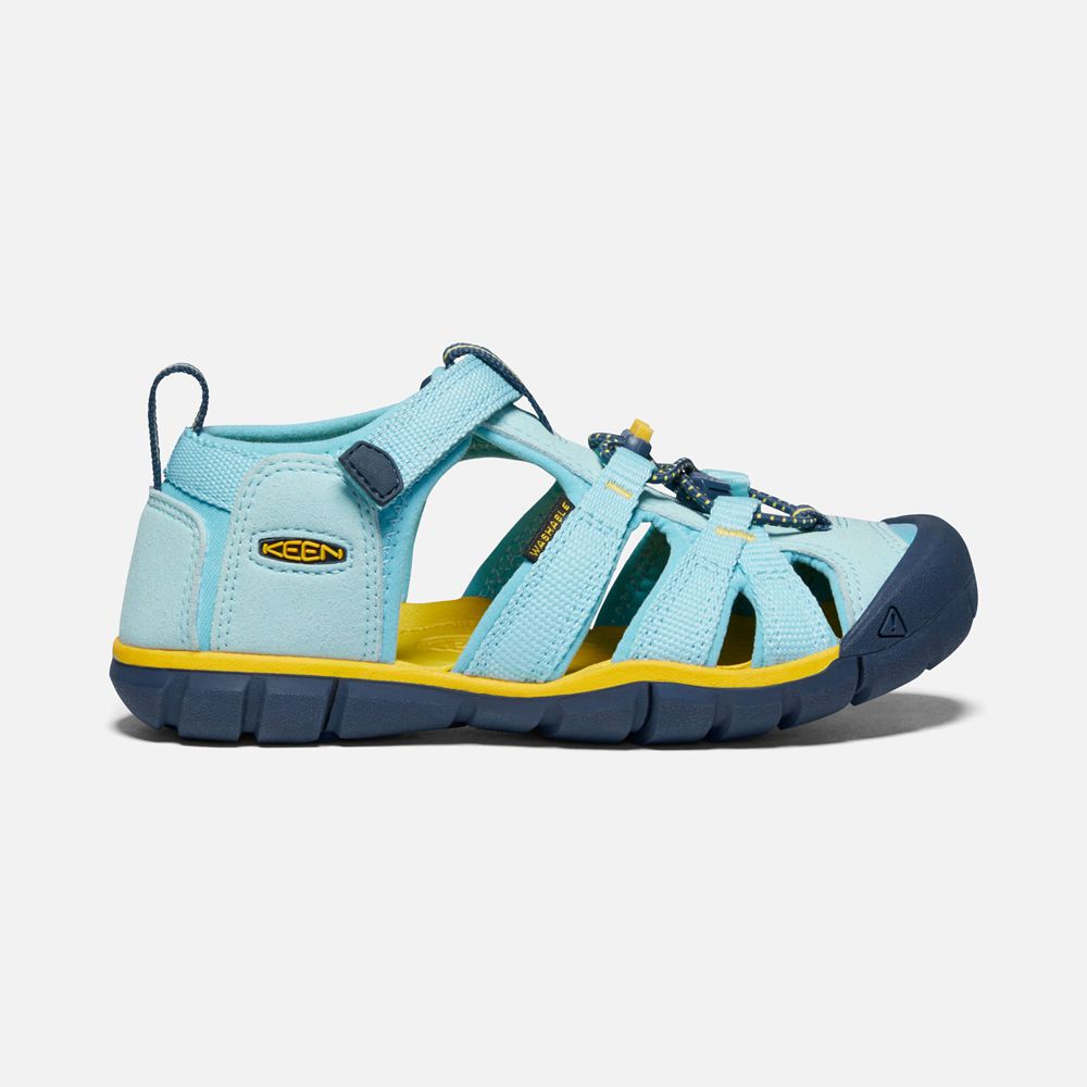 Sandales Keen Enfant Bleu/Jaune | Seacamp Ii Cnx | TGRIM-0842